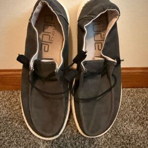 Hey Dude Charcoal Slip-On Shoes